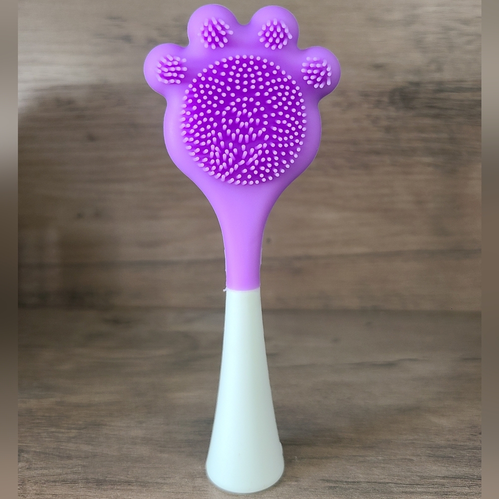 Purple Silicone Facial Scrubber, Skin Care Tools, Exfoliating, Massage Brush